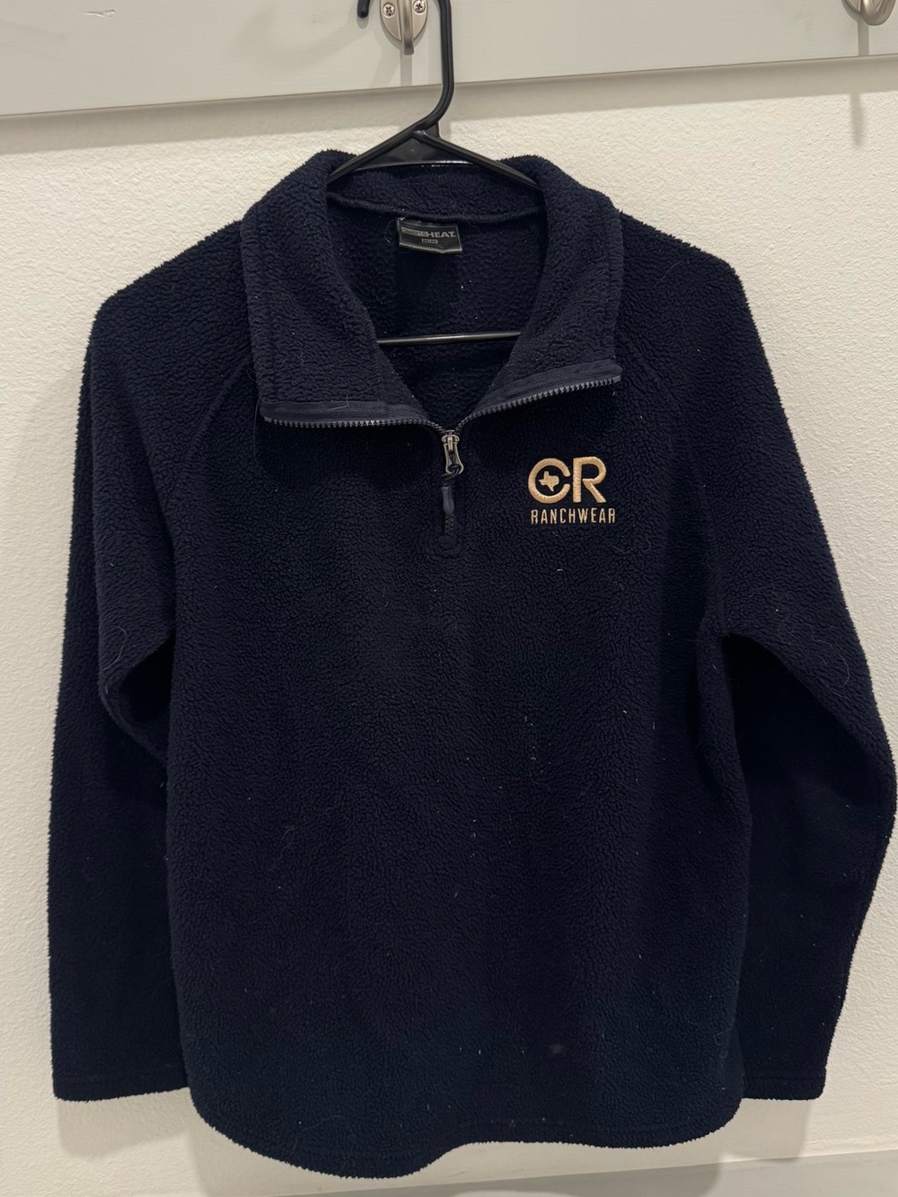 CR Ranchwear Women’s Navy Half-Zip Sherpa Fleece Pullover